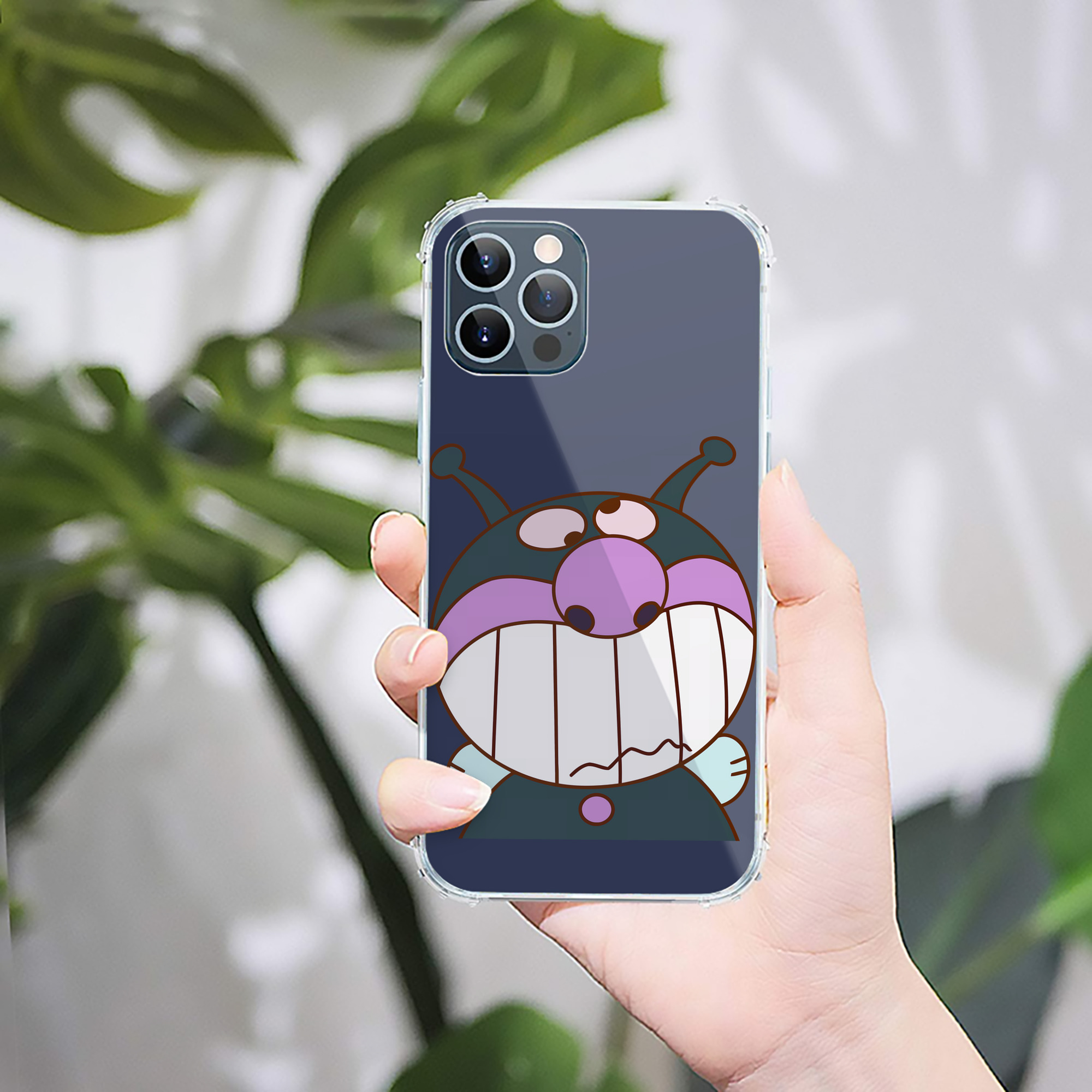 （画像用） アンパンマン Anpanman 【iPhone 12シリーズ対応】透明スマホケース（クリアソフトケース）
